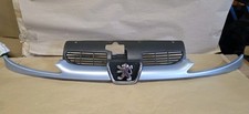 2001-2008 PEUGEOT 206 FRONT BUMPER TRIM PANEL GRILLE AND LOGO SILVER  9628934280