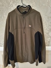 Lowe alpine mens brown fleece Xl aleutian 1/4 Zip Hiking Trail Casual