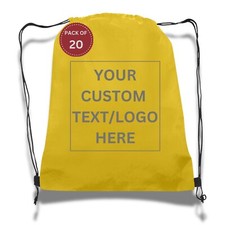 Custom Non-Woven Drawstring Backpacks Personalized Bulk Pack 20-50-100 and 500