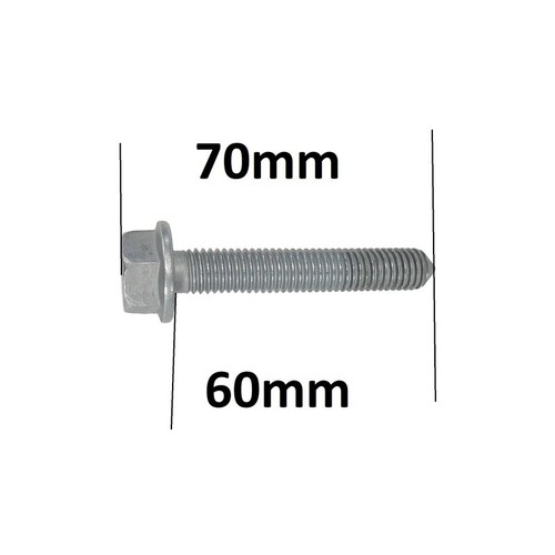 Hex collar bolt m10x60 - collar,
