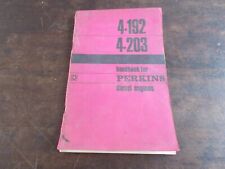 Perkins Diesel Engine 4-192 4-203 1967 Manual Manual