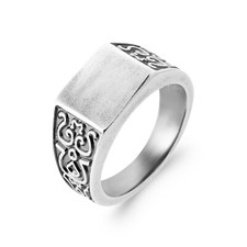 Men's 925 Silver Ring - Ethnic