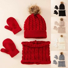 3pcs/Set Winter Children Girls