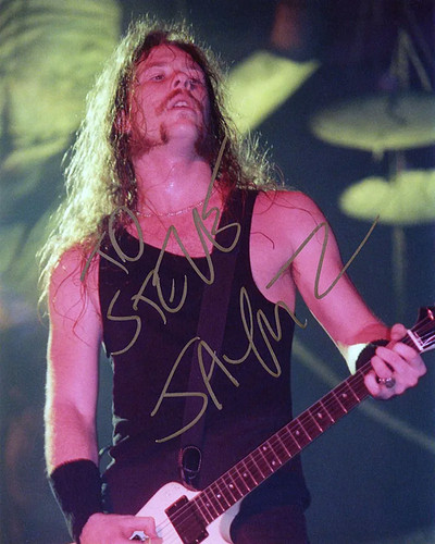 James hetfield signed reprint - hetfield,