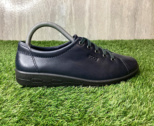 Ecco navy blue leather ladies - ecco,