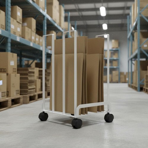 Metal carton organizer trolley - carton,