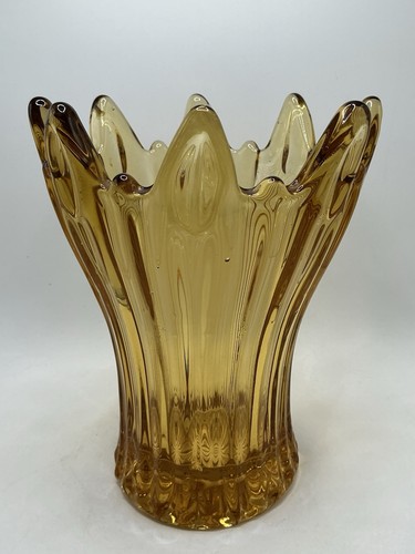 Vintage heavy amber glass - vintage,