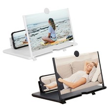 10/18" Mobile Phone 3D Screen Magnifier Smartphone Magnifying Glass Projector UK
