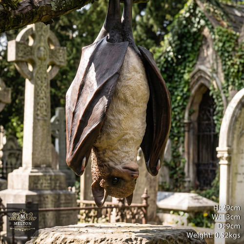 Bat sculpture tree - bat, hanging