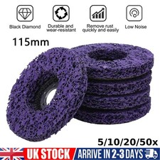 5-50x 115mm 4.5" Angle Grinder Poly Strip Wheel Discs Paint Rust Remove Abrasive