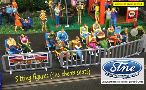 Sitting spectators chairs - sitting, in