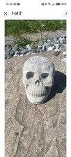Latex and Fibreglass Mould to Make A Skull Concrete Garden Ornament.