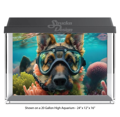 Cute scuba diving dog - cute,