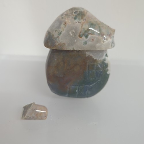 Stone mushroom sculpture - mushroom,