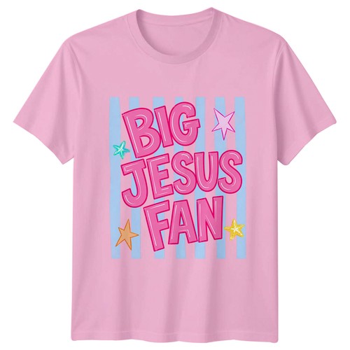 Big jesus fan womens shirt - fan, t-shirt