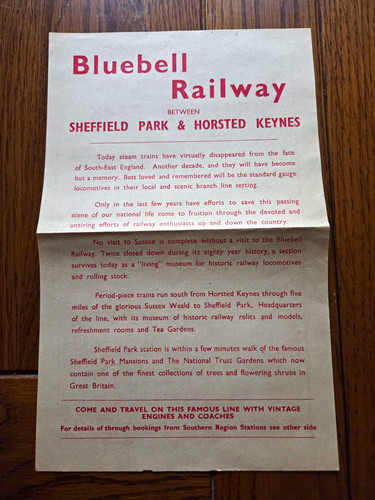 Vintage 1963 bluebell railway - 1963,