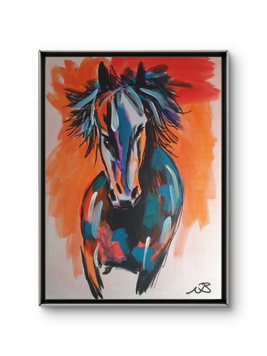 Original expressionist horse - original,