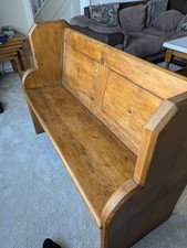 Pine Church Pew Bench Seat 112cm (44inch) Ideal For Home, Pub, Restaurant, Cafe