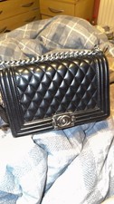 CHANEL Boy Shoulder Bag Black