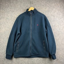 Vintage Musto Fleece Jacket Mens XL Ocean Racing Windbreaker Thermal Navy Winter