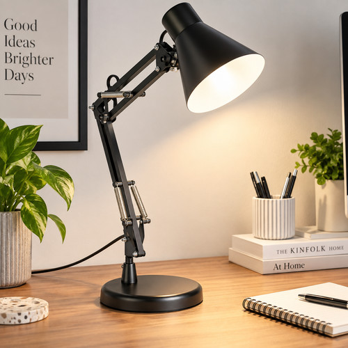 Matt black swing - arm, desk