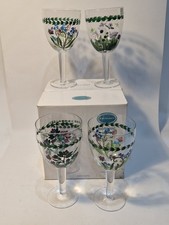 Portmeirion Botanic Garden 4 wine goblets 18fl oz / 510ml