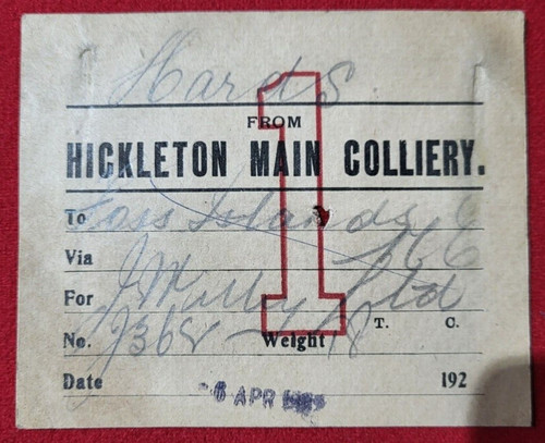 Hickleton main colliery - hickleton,
