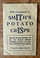 Compliments of Smiths Potato Crisps Mount 2 Jockeys on The 2 Horses 1940-1949