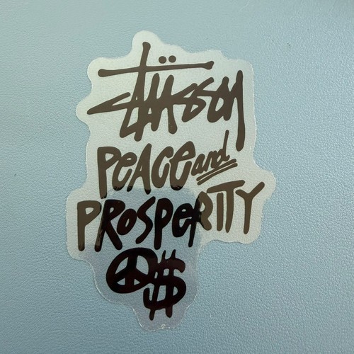 Clear backed stussy peace - backed, and