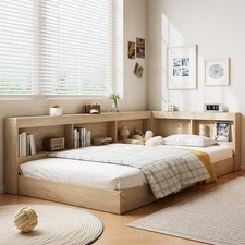 Wooden Storage Bed Frame With