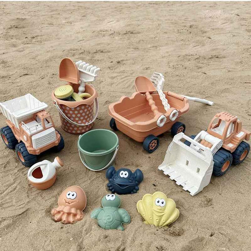 Kids sand play set trolley - sand,