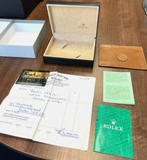 ROLEX CELLINI 5114 WATCH BOX , MANUAL, PURCHASE RECEIPT, DOCUMENT WALLET GI057