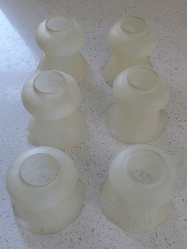 Vintage frosted glass ruffled - vintage,
