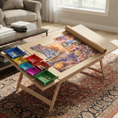 Durable foldaway jigsaw puzzle - foldaway,