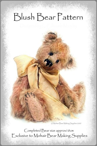 Ooak mohair teddy bear sewing - ooak,