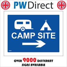 VE204 CAMP SITE SIGN RIGHT