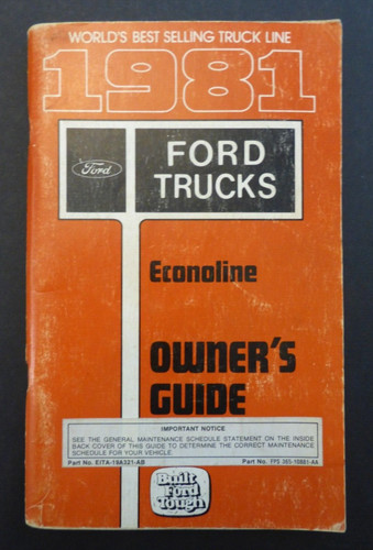 1981 ford trucks econoline - ford,