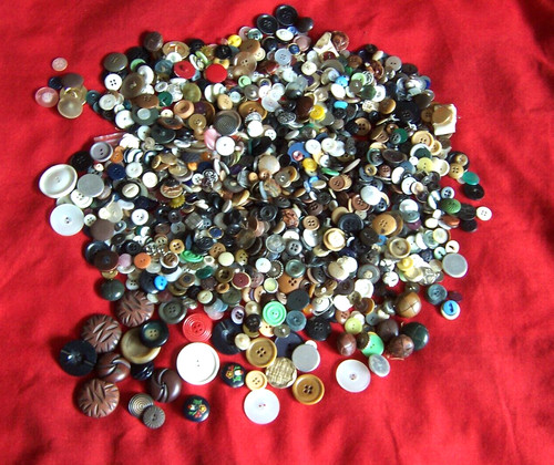 Vintage buttons assorted - assorted, job