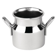 Stainless Steel Mini Milk Churn Small 60Ml/2Oz - Highly Polished Finish, Wide Li