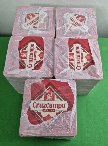 Packs cruzcampo beer mats - 5,