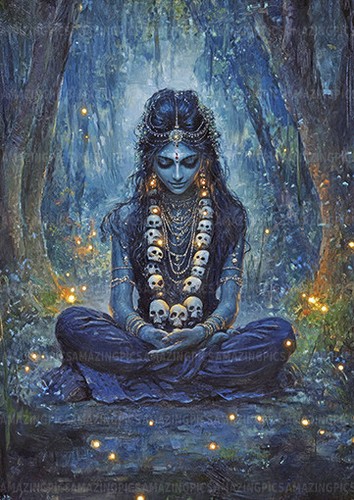Kali hindu goddess - goddess, print