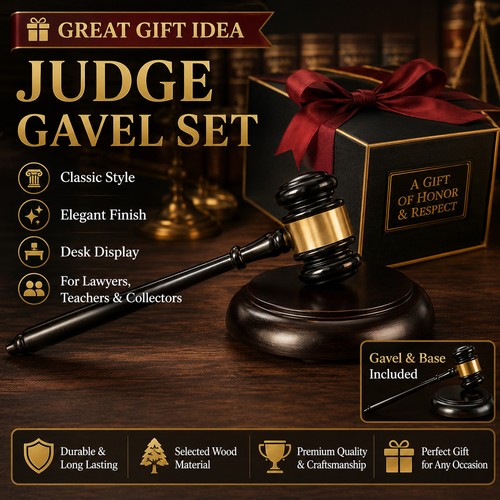 Professional solid wood - wood, gavel