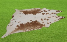 100% Genuine Cow hide Rug Area Carpet Skin Leather 21.00 sq.feet (54"x56") A 95