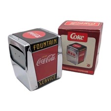 Vintage Coca Cola Napkin Dispenser Boxed 1999 made in USA 50's Diner Style