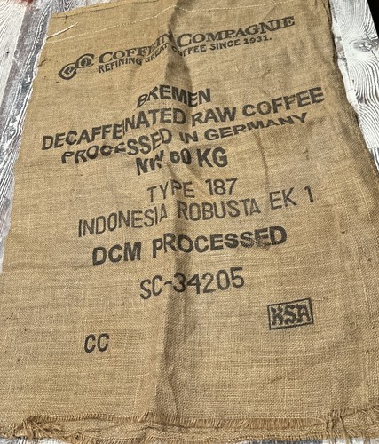 Large burlap decaffeinated - large,