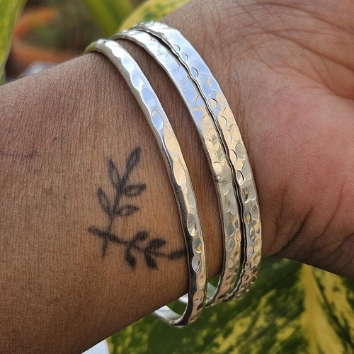 925 sterling silver - 925, hammered