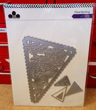 Craftwork Cards Metal Dies - Floral Bunting - 5 Dies