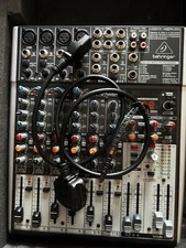 Behringer XENYX 1204USB Mixer and Flight Hard Case Original Box And Instructions