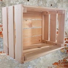 Deep Wooden Crate 39.5x29.5x22