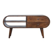 Chestnut Circular Media Unit |